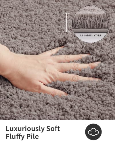 ILANGO Camel Bathroom Rugs 60" × 24" Non Slip & Super Absorbent Extra Thick Soft, Washable Bath Carpet Runner for Floor, Microfiber Plush Shaggy Bath Mats with Tub for Droom Bathtub Shower Room
