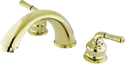 Kingston Brass KB362 Magellan Roman Tub Faucet, Polished Brass,8-Inch Adjustable Center