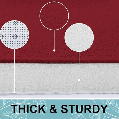 Smiry Memory Foam Bath Mat 24x16, Extra Soft and Absorbent Bathroom Rugs