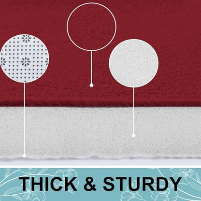 Smiry Memory Foam Toilet Rugs 24x20, Extra Soft Absorbent Bathroom Rugs