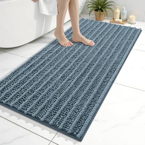 Arotive Bathroom Rugs Mat 47x24, Soft Absorbent Chenille Shaggy Bath Mat