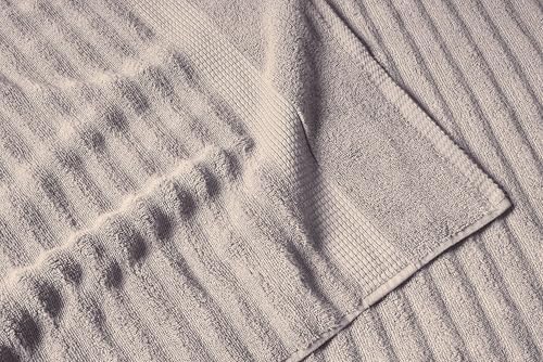 Lane Linen Luxury Bath Towels Set - Luxurious Hotel-Style Shower Towels and Washcloths Sets, 100% Cotton Bath Towel Sets for Bathroom - Includes 2 Bath, 2 Hand & 2 Wash Cloths (Set of 6) - Platinum