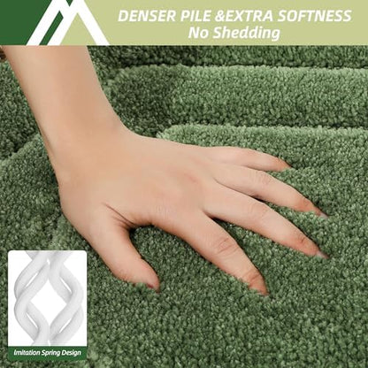 COSY HOMEER Non-Slip Bath Mat Extra Thick Absorbent Plush Washable