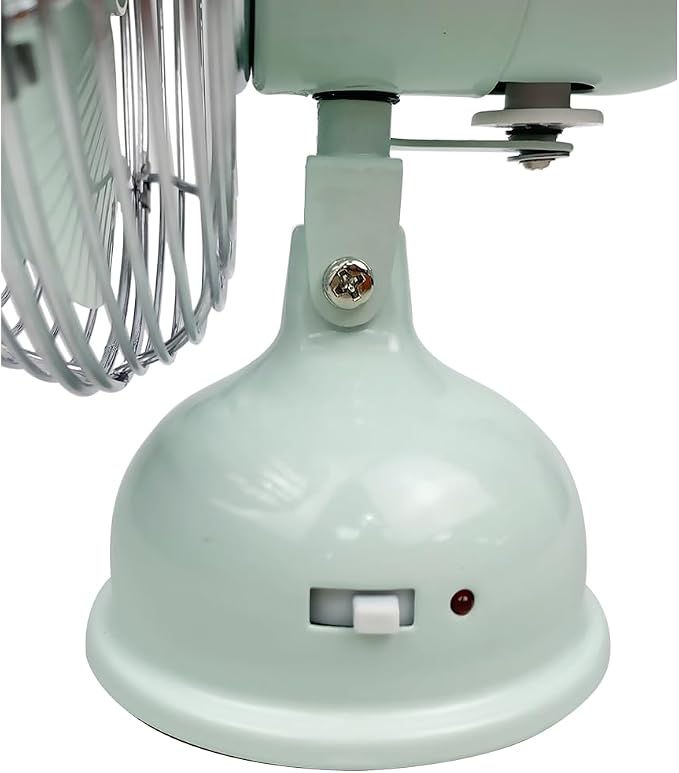 Good Housekeeping 5" All-Metal (92524) USB Desktop Laptop Nightstand Fan with Oscillation (Breezewave)