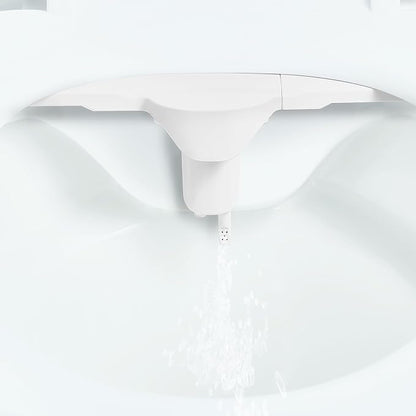 VEVOR Bidet Attachment for Toilet, Hot & Cold Non-Electric Water Sprayer - Dual Retractable Nozzles, Adjustable Water Pressure, 0.3’’ Ultra Thin Bidet Toilet Seat Attachment for Rear and Feminine Wash