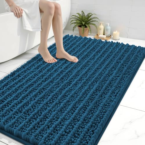 Arotive Bathroom Rugs Mat 47x32, Soft Absorbent Chenille Shaggy Bath Mat