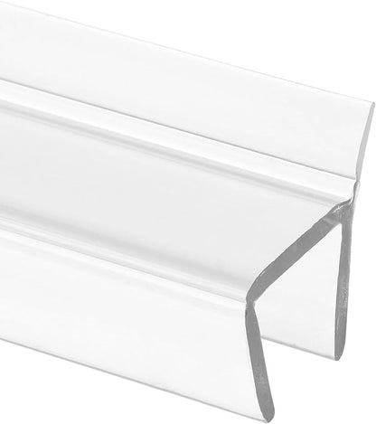 Prime-Line M 6268 Frameless Shower Door Bottom Seal for 1/2 in. Thick Glass Doors, Single Flap, 36 in., Clear Vinyl (Single Pack)