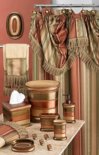 Zahari Home Contempo Shower Hooks Set - Rust-Proof Curtain Rings with Unique Design - 12 Resin Hooks for Customizing Your Shower Space