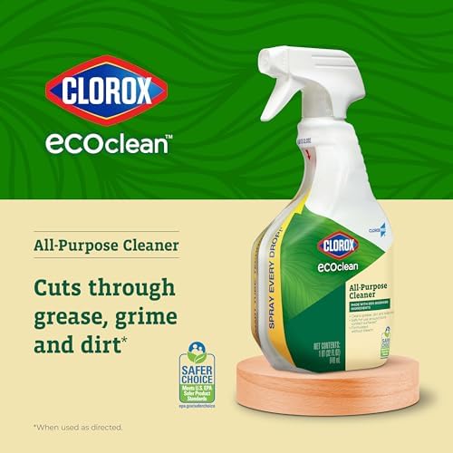 CLOROX CloroxPro EcoClean All-Purpose Cleaner Spray Bottle, 32 Fluid Ounces (Pack of 2)