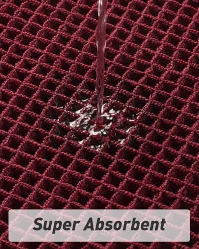Upgraded Waffle Bath Mat Ultra Absorbent Non Slip Bathroom Mat, 20" x 32"