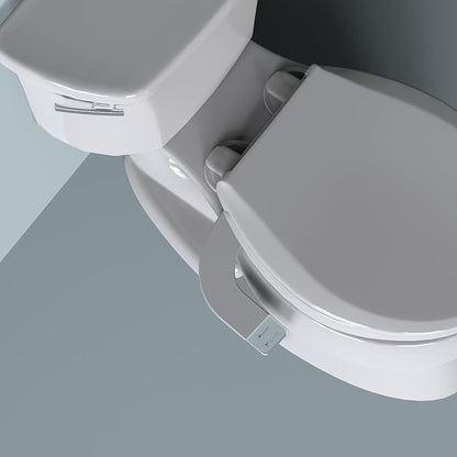 Brondell Bidet - Thinline SimpleSpa SS-150 Fresh Water Spray Non-Electric Bidet Toilet Attachment in White with Self Cleaning Nozzle and SafeCore Internal Valve