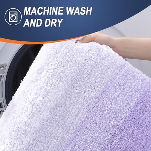 OLANLY Bathroom Runner Rug 70x20, Extra Soft Absorbent Microfiber Bath Rugs