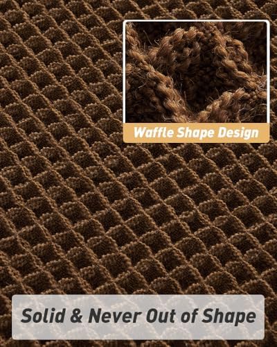 Upgraded Waffle Bath Mat Ultra Absorbent Non Slip Bathroom Mat, 20" x 32"