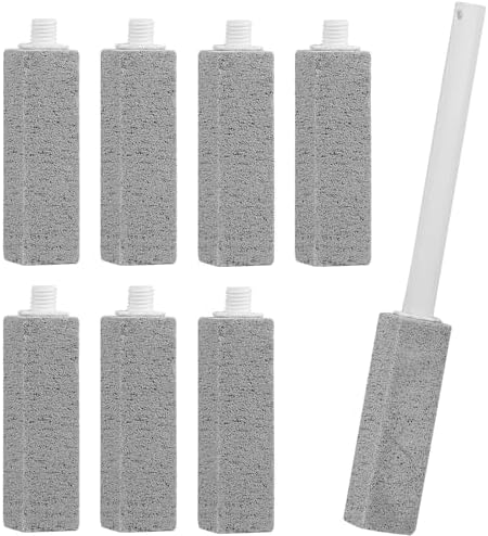 8 Packs Pumice Cleaning Stone with Extra Long Handle, Pumice Stone for Toilet Bowl Clean for Cleaning Toilets, Bathtubs, Grills, Swimming Pools, Sinks