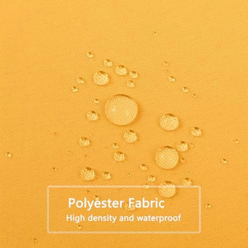 LLSCL Orange Yellow Fabric Shower Curtain Liner with Magnets, Waterproof Hotel Quality, 72 x 72 Machine Washable