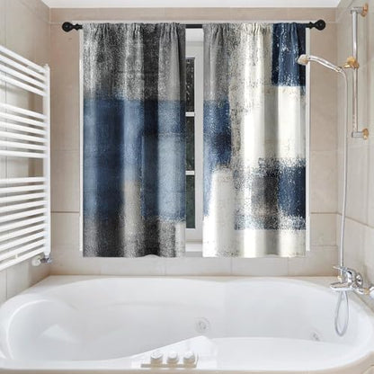 Shower Curtain Set, for Bathroom Decor 72" x 72", Abstract Modern