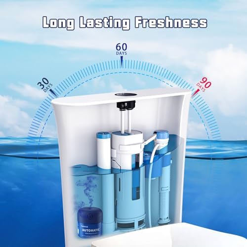 Automatic Continuous Toilet Bowl Cleaner 3 Bottles Lemon