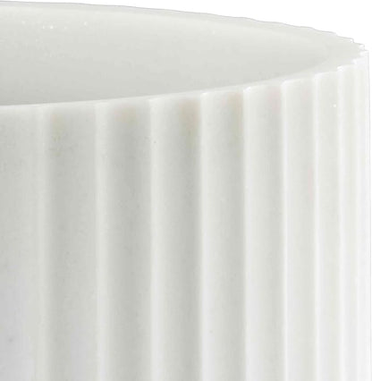 Izod - Wastebasket, Trash Can for Home, Resin Bathroom Accessories, Dorm Room Essentials, Striped Bathroom Decor (Clubhouse Collection, Aqua)