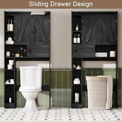 ChooChoo Over The Toilet Storage Cabinet with Sliding Door