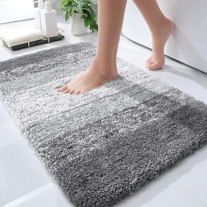 OLANLY Small Bathroom Rugs 30x18, Extra Soft Absorbent Microfiber Bath Rugs