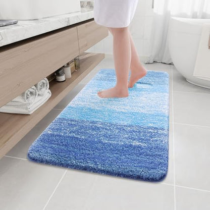 Arotive Microfiber Bathroom Rugs, Shaggy Soft Absorbent Bath Rug, 44x24