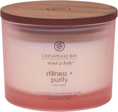 Chesapeake Bay Candle PT40896 Scented Candle Stillness + Purity (Rose Water) Coffee TableOrange Home Décor