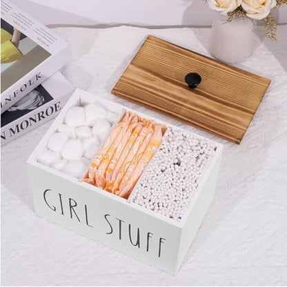 Tampon Holder Tampon Organizer Feminine Storage Container with Lid