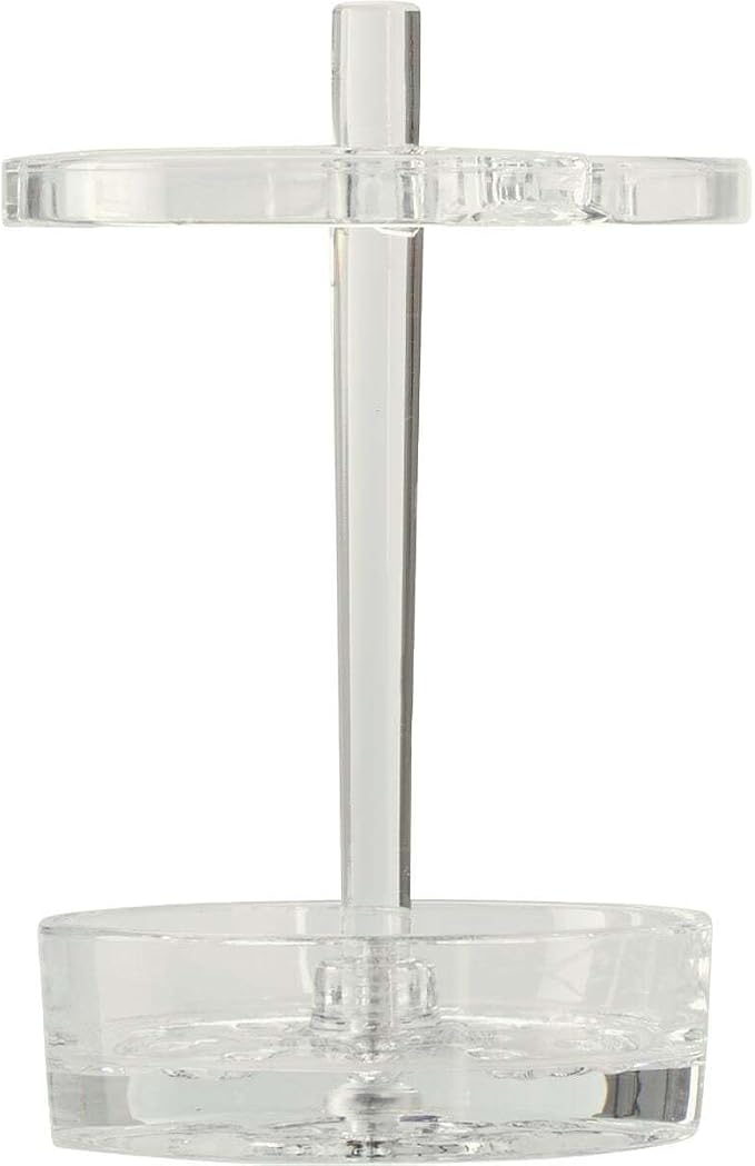 iDesign Toothbrush Holder, Clear | For Normal to Large Toothbrushes, Fits Spin Brushes, Holds Toothpaste