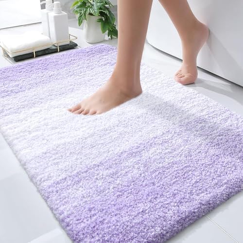 OLANLY Bathroom Rugs Mat 34x21, Extra Soft Absorbent Microfiber Bath Rugs