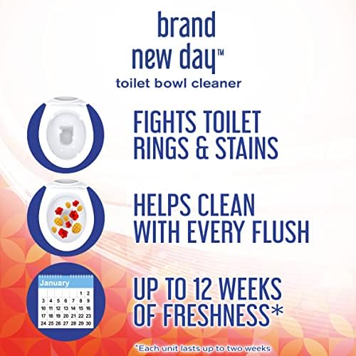 Lysol Click Gel Automatic Toilet Bowl Cleaner, Gel Toilet Bowl Cleaner, For Cleaning and Refreshing – Mango & Hibiscus, 6 applicators (Pack of 4, 24 Count Total)