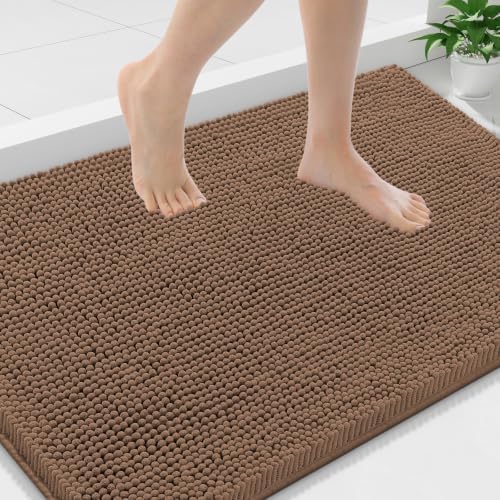 Smiry Bathroom Rugs 36X24, Luxury Chenille Extra Soft Absorbent Bath Mat