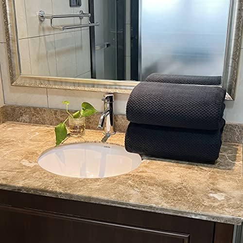 YTYC 39x78 Bath Sheets,Towels for Bathroom,Black,2-Pieces
