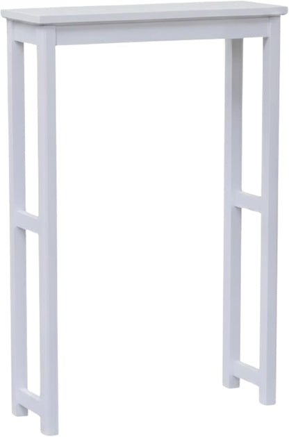 Dorset Over-the-Toilet Storage Shelf – 27" W x 37" H Space Saver Rack with Single Open Shelf for Towels & Toiletries – Minimalist Modern Design & Easy Assembly Bathroom Organizer by Alaterre Furniture | 27”W x 37”H White Space Saver Rack with Single Op...