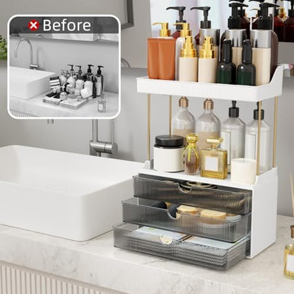 StorBin Arcylic 5-Tier Makeup & Skincare Organizer for Vanity, Bath