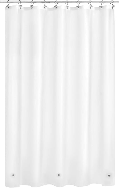 Mrs Awesome 60x72 Frosted Shower Curtain Liner | 3 Bottom Magnets,10 Rustproof Grommets,Water Proof Lightweight PEVA,60W x 72H for Standard Alcove Tub or Shower Stall