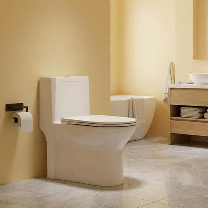 One Piece Toilet, Ceramic Design, Soft Closing PP Toilet Cover, Easy Clean Surface, Water Efficient Flush, Compact Durable Build