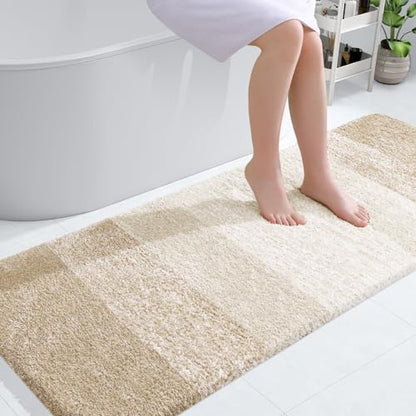 OLANLY Bathroom Runner Rug 59x24, Extra Soft Absorbent Microfiber Bath Rugs