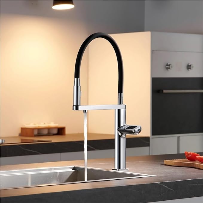 Faucet Brushed Gold Brass Bathroom Faucet Modern Ceramic Cartridge Basin Mixer Tap Hot&Cold Water Deck- Mounted Sink Fixtures(Brushed Grey,G3/8) Faucet