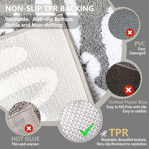 KOEXM Get Naked Bath Mat Cute Bathroom Rugs Non Slip