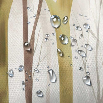 Birch Forest Abstract Shower Curtain Farmhouse Bathroom Decor 72X72 Inch