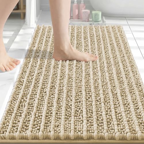 Arotive Bathroom Rugs Mat 30x20, Soft Absorbent Chenille Shaggy Bath Mat