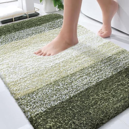 OLANLY Bathroom Rugs Mat 30x20, Extra Soft Absorbent Microfiber Bath Rugs