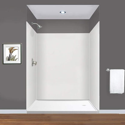 Transolid EWK606072-39 Expressions 3-Panel Shower Wall Kit, 60-in L x 60-in W x 72-in H, Grey
