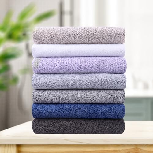 Everplush Diamond Collection Oversized Bath Towel – 1 Pieces, Super Soft & Highly Absorbent, Quick-Drying, Extra Large & Thick. Perfect for Bathroom, Pool, Swimming Use (Lavender, 30" x 56" 1PK)
