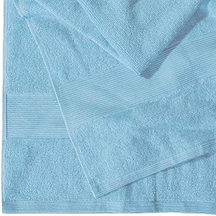 Belizzi Home Premium Cotton Oversized 2 Pack Bath Sheet 35x70-100% Pure Cotton - Ideal for Everyday use - Ultra Soft & Highly Absorbent - Machine Washable - Sky Blue
