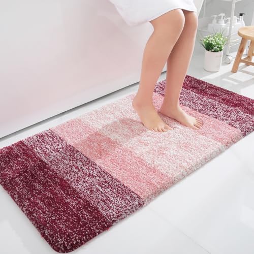 OLANLY Large Bathroom Rugs 50x30, Extra Soft Absorbent Microfiber Bath Rugs