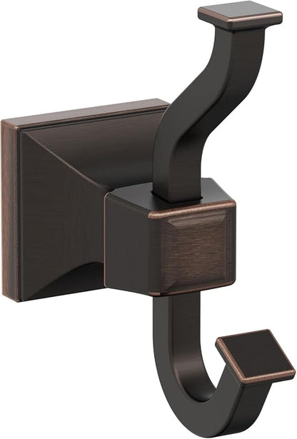 Amerock BH36020ORB | Oil Rubbed Bronze Single Robe Hook | 4-1/4 in. (108 mm) Length Towel Holder | Mulholland | Towel Hook for Bathroom | Bathroom Hardware | Bath Accessories