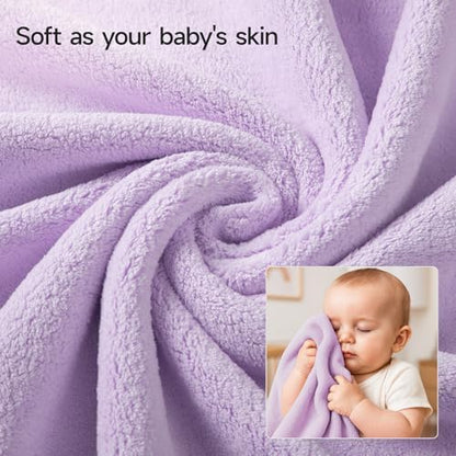 REDKISS Pack of 6 Towel Set - 2 Extra Large Bath, 2 Hand, 2 Washcloths, Ultra Soft & Highly Absorbent, Quicker to Dry, Purple Towels for Bathroom, Spa, Hotel, Gym