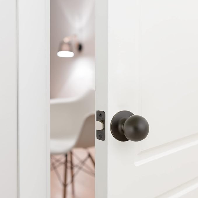 Design House 791582 Ball Passage Hall and Closet Door Knob Oil Rubbed Bronze