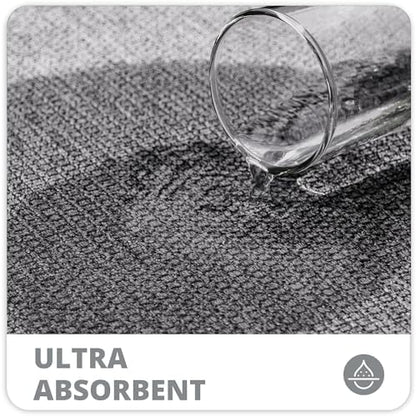 Bosap Bath Mat,Ultra Thin Bathroom Runner Rugs,Large Bath Mats for Bathroom,Quick Dry,Non-Slip,Machine Washable,Low Pile,Bath Rug,Shower Outside,Sink,Home Decor Accessories.Grey,3'x5'(36x60inch)